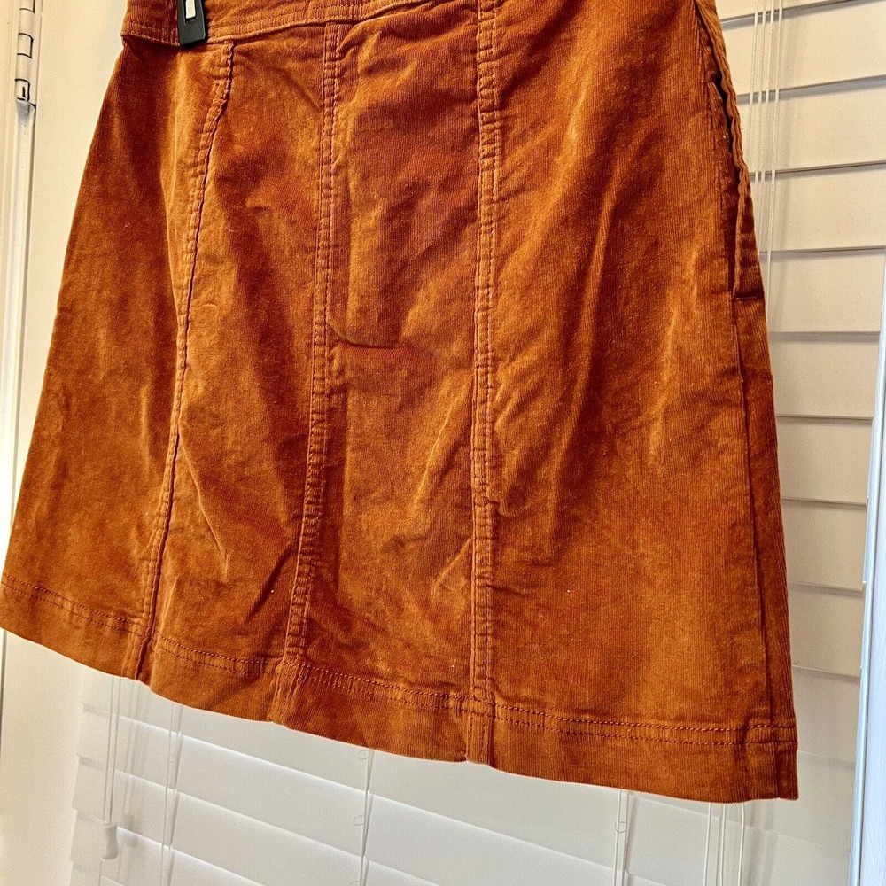 Knox Rose Corduroy Button-Front Mini Skirt Women's Size 4 Bronze Wave 90’s Y2k - Picture 6 of 11